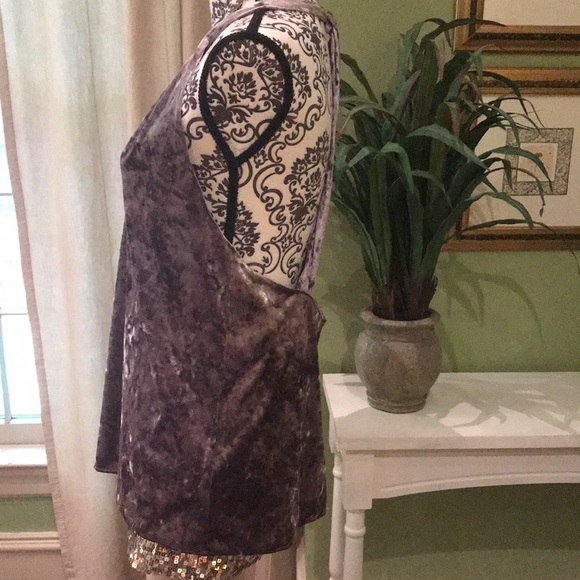 Gorgeous grey crushed velvet halter - Picture 2 of 5